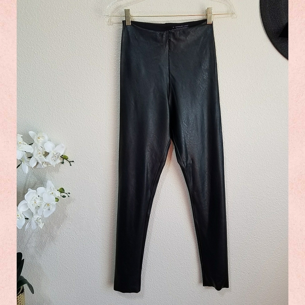 Commando Control Top Faux Leather Leggings